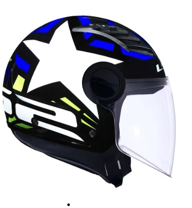 CAPACETE LS2 AIRFLOW OF562 STARWAR BLUE/HV YELLOW 60/L