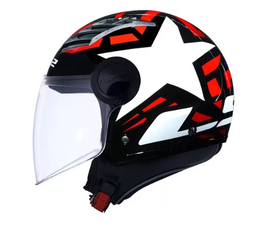CAPACETE LS2 AIRFLOW OF562 STARWAR WHT/RED 58/M