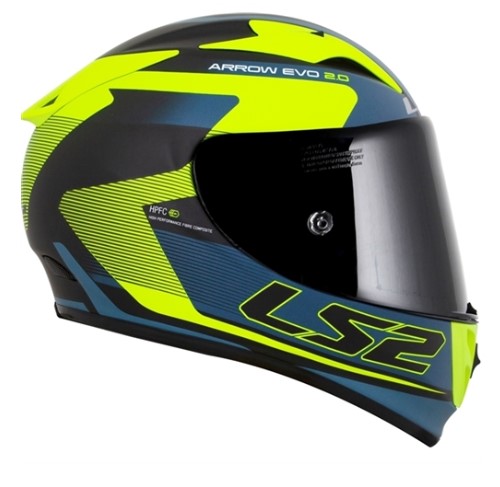 CAPACETE LS2 FF323 ARROW R EVO COMPETE MATTE BLU/YLW/BLACK 64/XXL