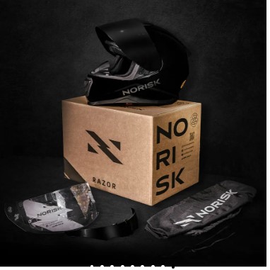 CAPACETE NORISK RAZOR SOLID EDITION BLACK 62/XL