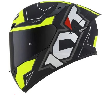 CAPACETE KYT TT-COURSE ELECTRON BLACK/YELLOW XL
