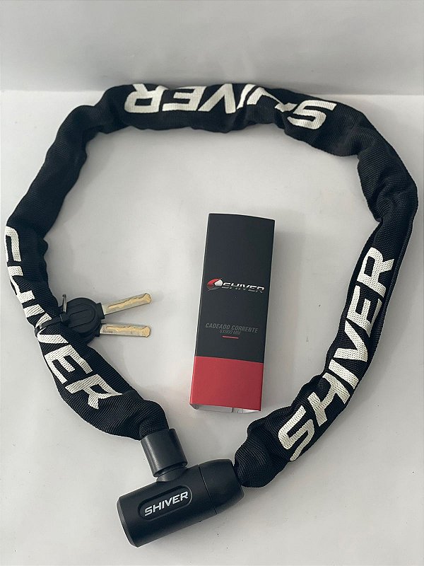 CADEADO CORRENTE REVESTIMENTO TECIDO 6X900MM PRETO