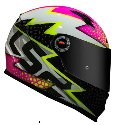 CAPACETE LS2 FF358 SPEEDY WHITE/PINK 58/M