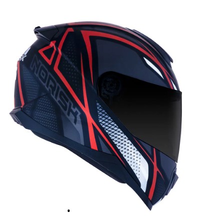 CAPACETE NORISK RAZOR NINJA MATTE BLK/TIT/RED 56/S