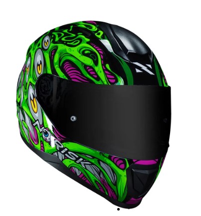 CAPACETE NORISK RAZOR PARASITE GREEN 58/M