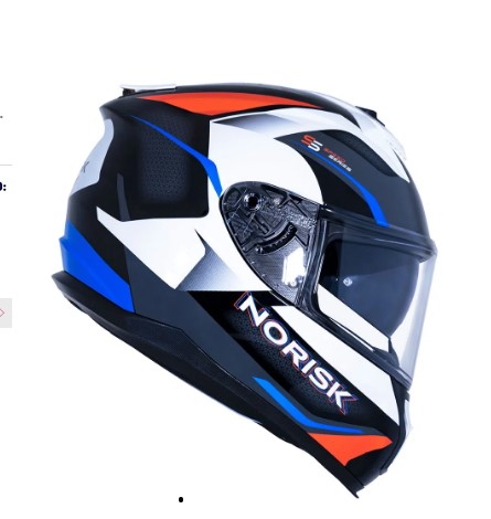 CAPACETE NORISK STRADA DRIVE WHT/BLUE/RED 56/S