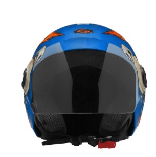 CAPACETE TORK NEW LIBERTY 3 COYOTE AZUL BRILHO 58