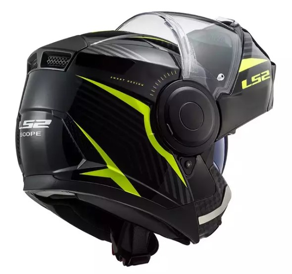 CAPACETE LS2 SCOPE FF902 SKID BLK/HI-VIS YLW 60/L