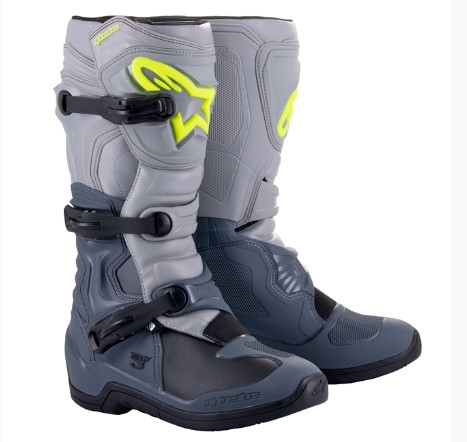 BOTA ALPINESTARS TECH 3 CINZA ESCURO CINZA CLARO PRETO 14  EAN  8059347199276