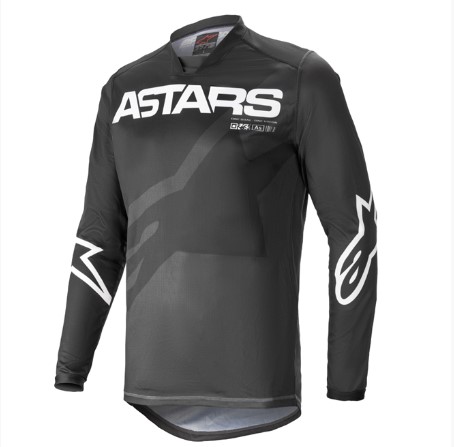 CAMISA ALPINESTARS RACER BRAAP 21 PRETO ANTHRACITE BRANCO M  EAN  8059175272301