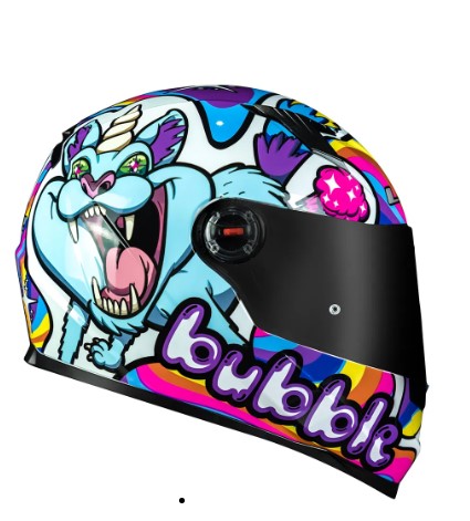 CAPACETE LS2 FF358 BUBBLE WHITE 58/M