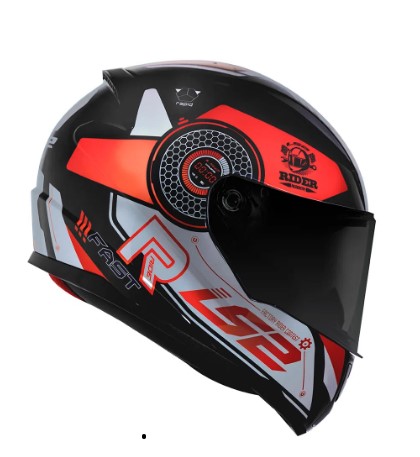 CAPACETE LS2 RAPID FF353 STRATUS BLK/RED/SILVER 62/XL