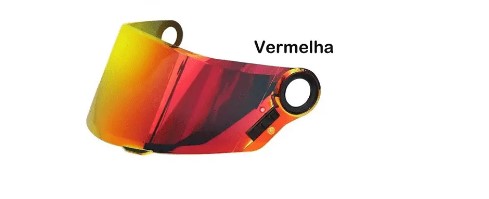 VISEIRA CAPACETE LS2 FF358 RED REVO