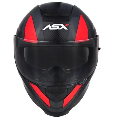 CAPACETE ASX EAGLE SV LINES BRILHO CINZA/VERMELHO 58/M