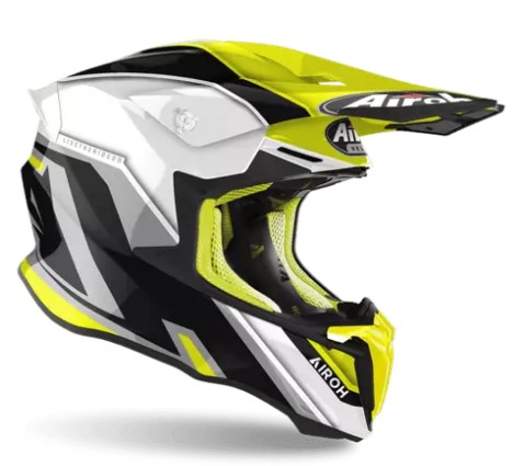 CAPACETE AIROH TWIST 2.0 SHAKEN YELLOW GLOSS 58
