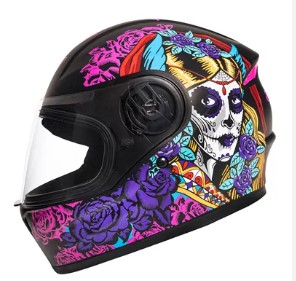 CAPACETE JOY23 STRIKE TATTOO PRETO FOSCO 58
