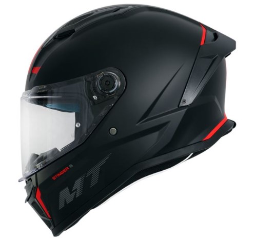 CAPACETE MT HELMETS STINGER 2 SOLID A1 - BLACK MATE 58