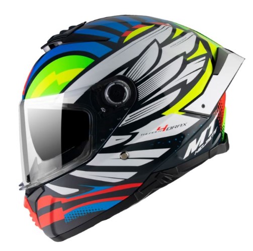 CAPACETE MT HELMETS THUNDER 4 DRAX B7 BLUE 60