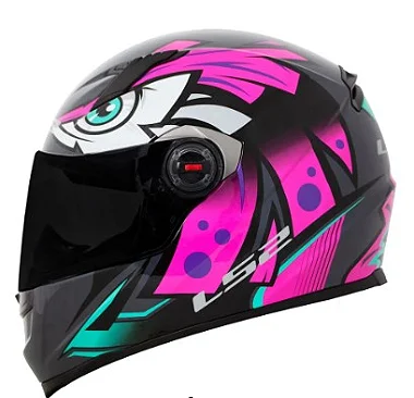 CAPACETE LS2 FF358 TRIBAL FUCSIA 60/L
