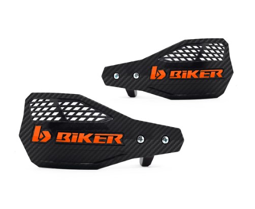 PROTETOR MAO BIKER CARBON A1R PRETO/ LARANJA