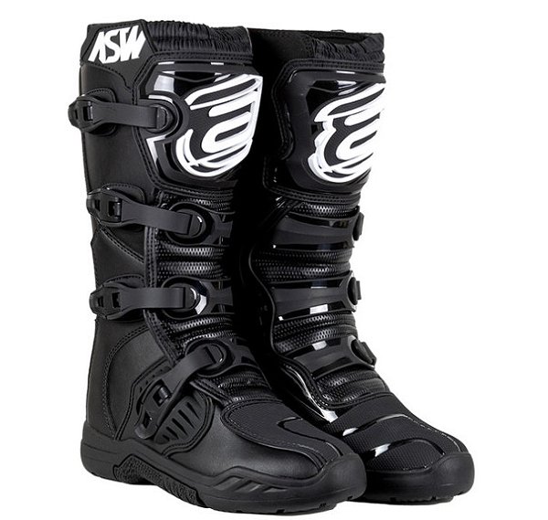 BOTA ASW IMAGE ENDURO PRETO BRANCO 11  EAN  7908377162747