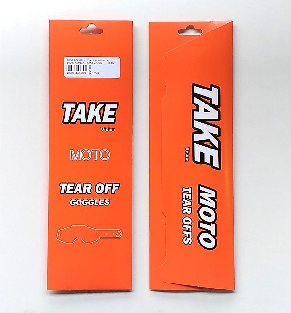 TEAR OFF OCULOS 100% ARMEGA C/ 10