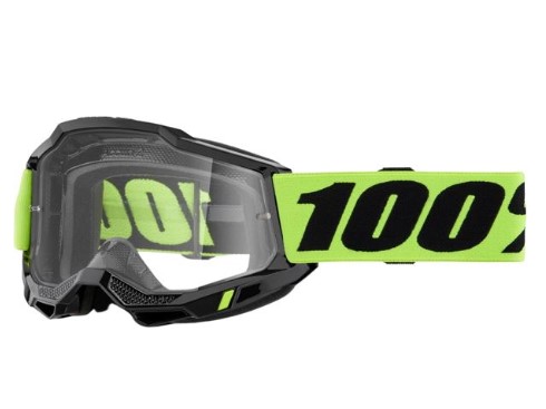 OCULOS 100% ACCURI 2 SAND NEON YELLOW GUNMETAL PRETO