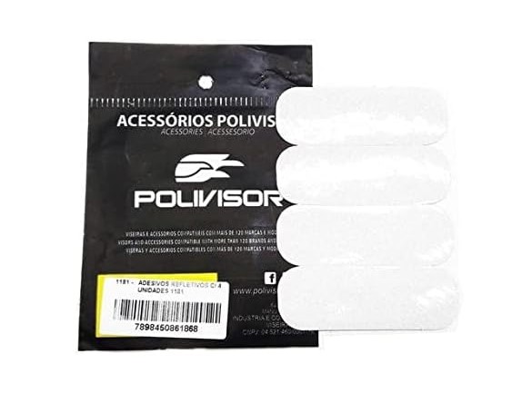 KIT ADESIVO REFLETIVO CAPACETE (4PCS)