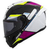 CAPACETE AXXIS HUMMER B MIR E8 - BLACK GLOSS 58