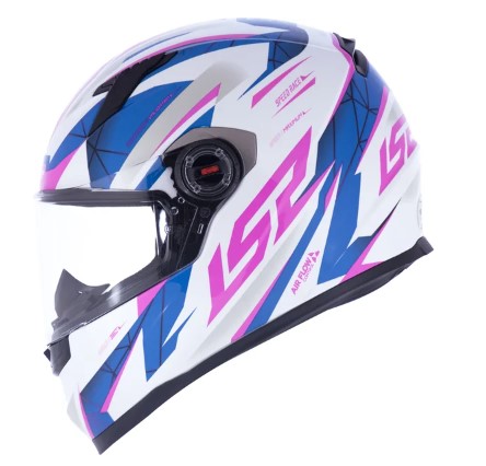 CAPACETE LS2 FF358 DRAZE WHT/BLU/PINK 60/L