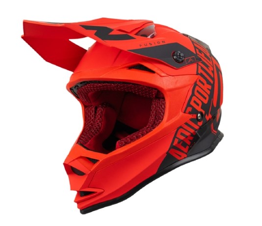 CAPACETE ASW FUSION SAWN VERMELHO PRETO 56  EAN  7908377150447