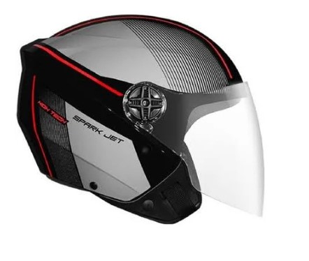 CAPACETE EBF SPARK JET VOLT 60 PFO/VEM