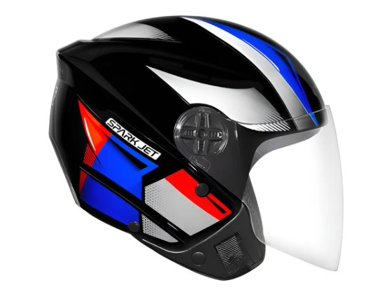 CAPACETE EBF SPARK JET SQUARE 58 PTO/AZ