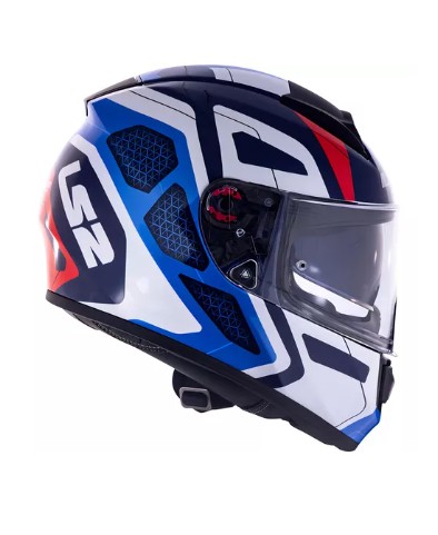 CAPACETE LS2 VECTOR EVO FF397 INTERCEPTOR BLU/RED 58/M