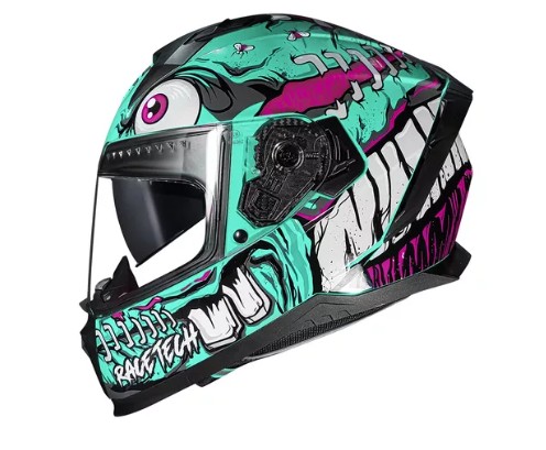 CAPACETE RACE TECH VOLT CROC AQUA 58/M