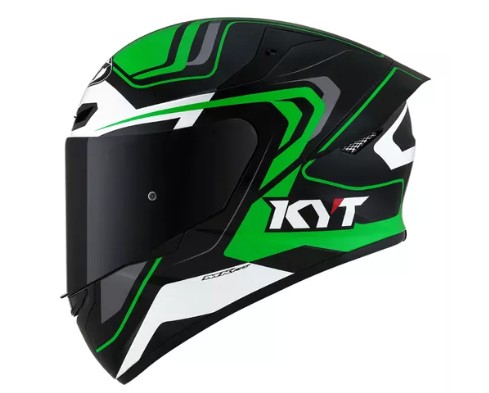 CAPACETE KYT TT-COURSE OVERTECH BLACK/GREEN M