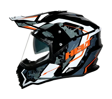 CAPACETE HELT CROSS VISION GLASS RIDE 62