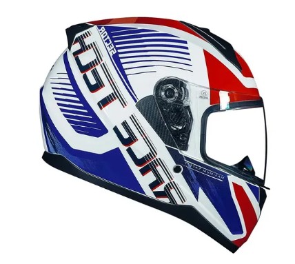 CAPACETE RACE TECH SECTOR SLASH WHT/BLUE 58/M