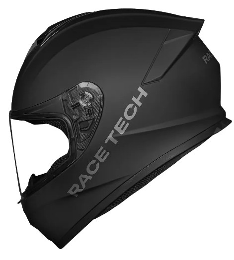 CAPACETE RACE TECH HIT MONOCOLOR MATTE BLACK 62/XL