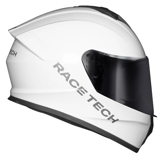 CAPACETE RACE TECH HIT MONOCOLOR WHITE 56/S