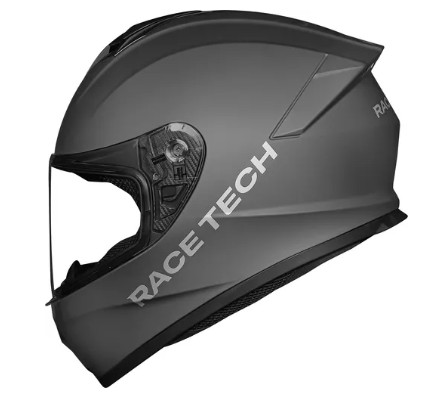 CAPACETE RACE TECH HIT MONOCOLOR MATTE TITANIUM 62/XL
