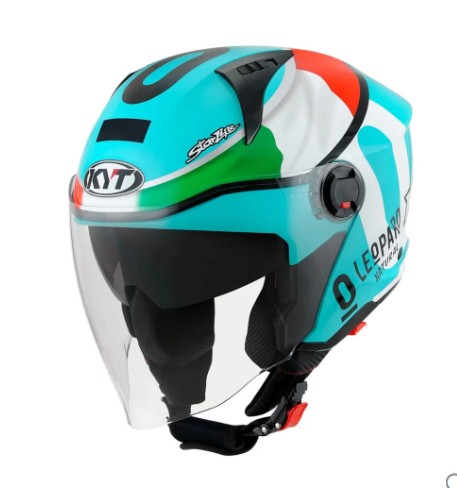 CAPACETE KYT D-CITY DENNIS FOGGIA LEOPARD REPLICA M
