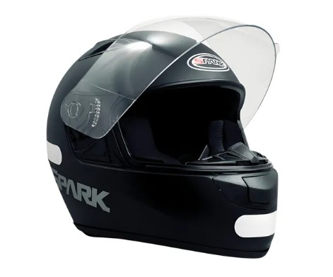 CAPACETE EBF SPARK SOLID 56/PRETO