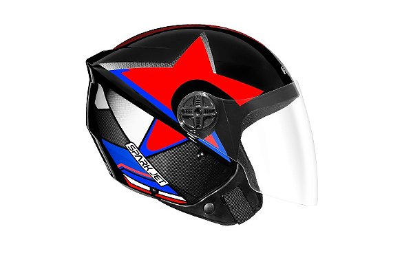 CAPACETE EBF SPARK JET GALAXY 58/PTO/VE