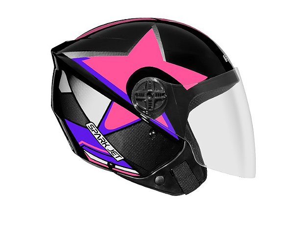 CAPACETE EBF SPARK JET GALAXY 58/PTO/RO