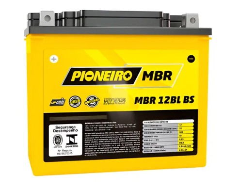 BATERIA PIONEIRO XJ6/ZX1000/ZX10/XV650DRAGSTAR/FAZER 600 MBR 12BL BS