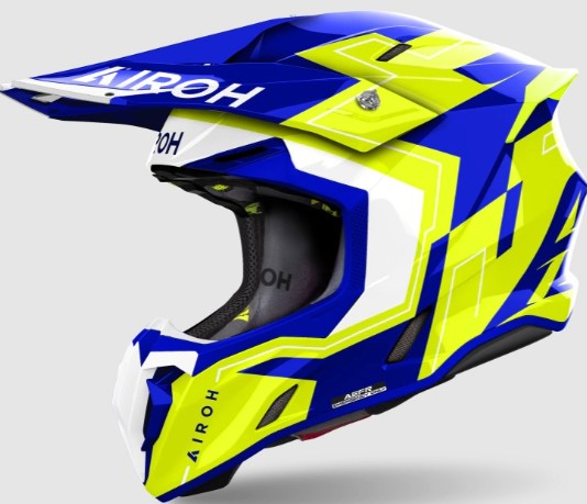 CAPACETE AIROH TWIST 3 DIZZY BLUE/YELLOW GLOSS 60