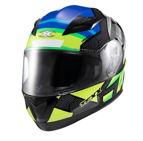 CAPACETE TEXX STRIKE TRENTO AMARELO/VERDE BRILHO 56