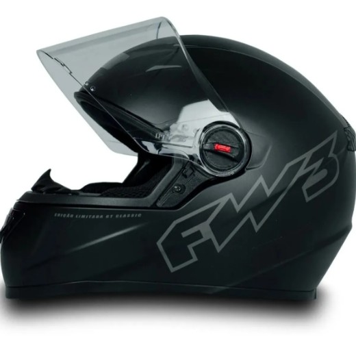 CAPACETE FW3 GT CLASSIC PRETO FOSCO 56