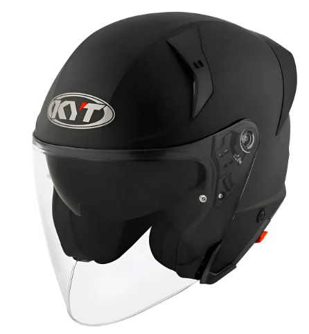 CAPACETE KYT TTR-JET PLAIN ICE MATT BLACK L